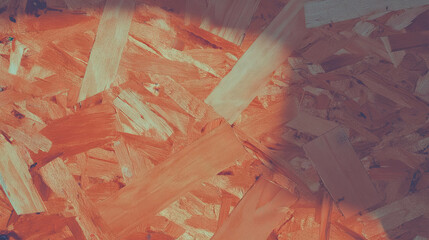 Poster - Textured osb surface with warm tones for background or design