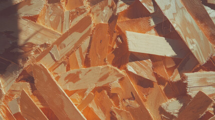 Poster - Textured osb surface with warm tones and abstract patterns for design projects