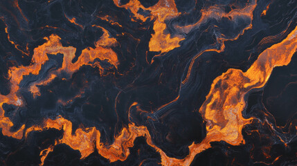 Poster - Abstract fiery texture with enhanced resin coating for artistic designs