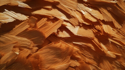 Poster - Close-up texture of tightly packed osb strands for design background