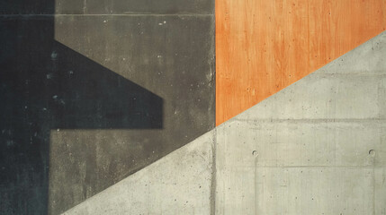 Aufkleber - Modern abstract design with plywood and concrete textures for architectural concepts