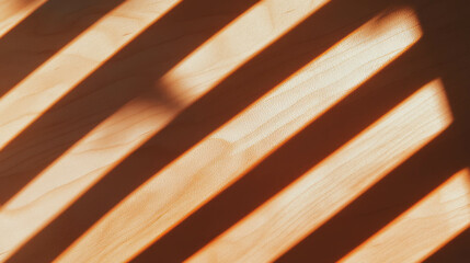 Poster - Abstract pattern of sunlit plywood texture with bold shadows for design