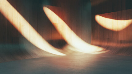 Poster - Abstract wooden texture with dark ambient light for artistic background design