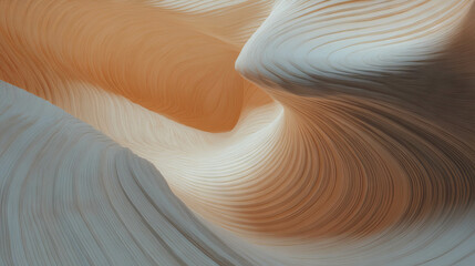 Poster - Intricate swirling plywood grain pattern for artistic design and decor