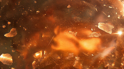 Poster - Polished bronze texture with bright highlights for creative design