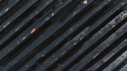Aufkleber - Industrial texture of ribbed plastic and metal mesh for modern design projects