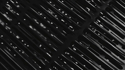 Poster - Modern industrial design with ribbed plastic and metal mesh texture