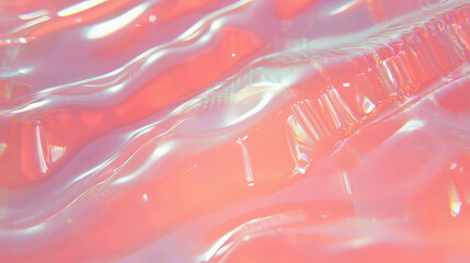 Aufkleber - Abstract ribbed plastic texture with liquid elements - design for creative projects