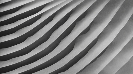 Poster - Abstract pattern of rounded ribbed grey paper texture for modern design