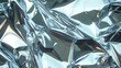 © annetdebar - Shiny rumpled tin foil texture with sharp folds for design and decoration