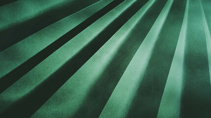 Poster - Abstract green ribbed paper texture for creative background designs