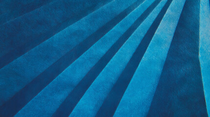Aufkleber - Geometric blue paper texture with sharp angled ribbing for abstract design