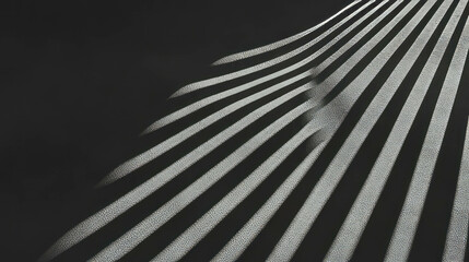 Poster - Abstract texture of sharp angled ribbed grey paper in dramatic light for design concepts