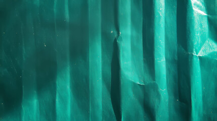 Poster - Vibrant green ribbed paper texture for creative backgrounds and design