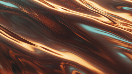 Poster - Elegant texture of smooth polished walnut with dark grain for design projects