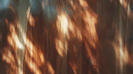 Poster - Teak wood texture with bright directional light for design and decoration