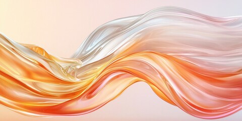 Poster - Fluid motion abstract design digital art colorful waves modern aesthetic creative environment
