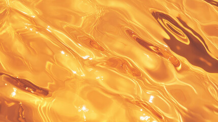 Poster - Golden brown teak wood texture with smooth reflective surface