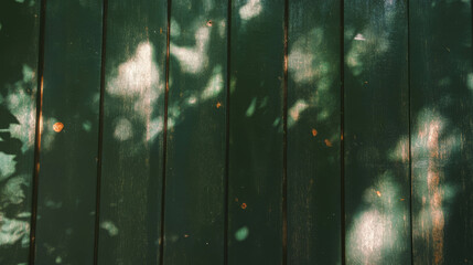 Poster - Natural teak wood texture with loose grain and dappled light for creative design