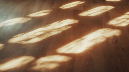 Poster - Teak wood texture with loose grain and varied light patterns for interior design