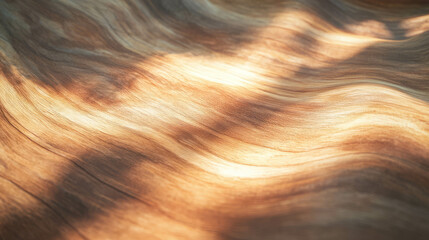 Poster - Natural teak wood texture with open grain and soft light for design