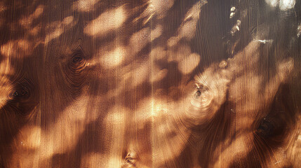 Poster - Natural teak wood texture with unique patterns and light play