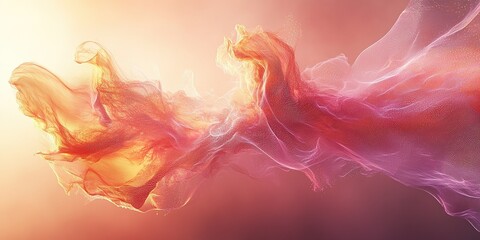 Poster - Vibrant abstract colors blend seamlessly, creating a dynamic tapestry of light and motion in a dreamlike setting
