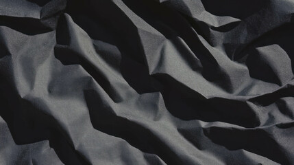 Poster - Abstract texture of uneven ribbed grey paper for creative design projects