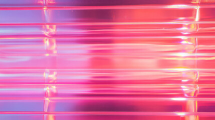 Aufkleber - Vibrant neon deep fuchsia ribbed plastic texture for creative design projects