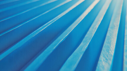 Poster - Vertical ribbed blue paper texture for creative design projects