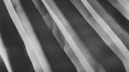 Poster - Vertical ribbed grey paper texture with subtle shadows for design and background use