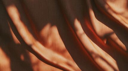 Poster - Textured walnut and soft fabric abstract background for design