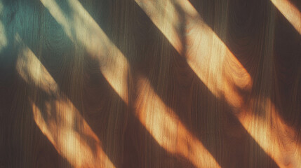 Poster - Walnut wood texture with artistic light and shadow patterns for design projects