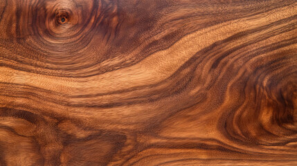 Poster - Texture of walnut with coarse grain and rich dark tones for natural design