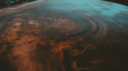 Poster - Walnut wood texture with distinct end grain and dark rings