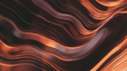 Poster - Wavy walnut grain texture with warm tones for creative design and background use