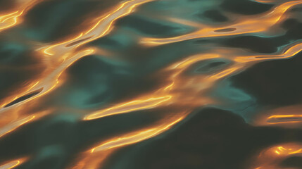 Poster - Abstract pattern with wavy textures and golden reflections for creative design