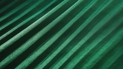 Poster - Elegant wide ribbed green paper texture for creative design projects