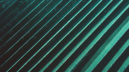 Poster - Abstract green ribbed paper texture for creative design and background concepts