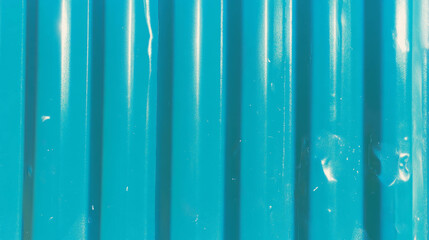 Poster - Ribbed neon electric blue texture for modern design
