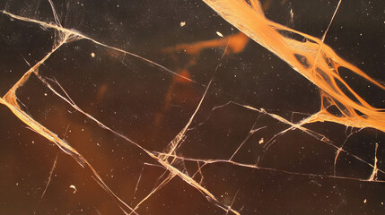 Poster - Abstract wooden texture with broken strings and dark tones for artistic design