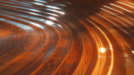 Poster - Elegant texture of wood with inlaid bone and light reflections for artistic design
