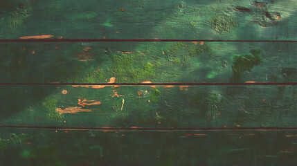 Poster - Rustic wood texture with moss and soft filtered light for natural design