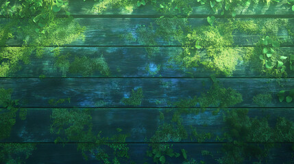 Poster - Serene woodland scene with moss and soft light