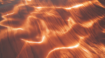 Poster - Mesmerizing wood grain with synchronized light patterns for artistic design