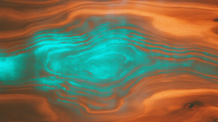 Poster - Abstract wood texture with soft blue light waves for interior design and art projects