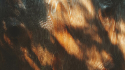Poster - Rustic wood texture with taut strings and warm highlights for natural design inspiration