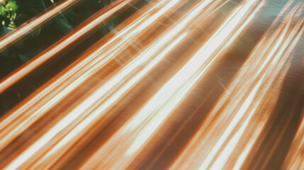 Poster - Abstract view of wooden texture with taut strings and bright highlights