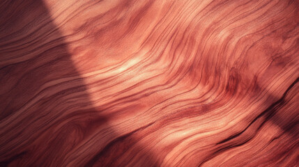 Poster - Natural cherry wood texture with bright light patterns for design and decor