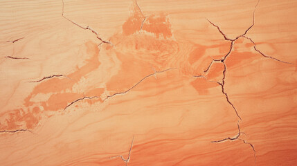 Poster - Cherry wood texture with filled cracks for design projects